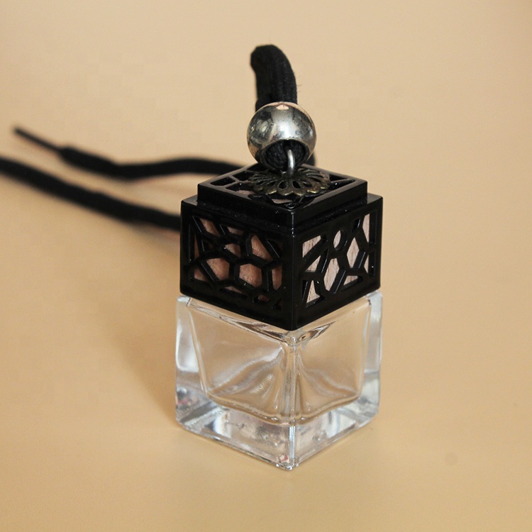 Hanging Essential Oil Perfume diffuser Aroma Glass Bottle 5ml Mini Clear Empty Glass for car air freshener