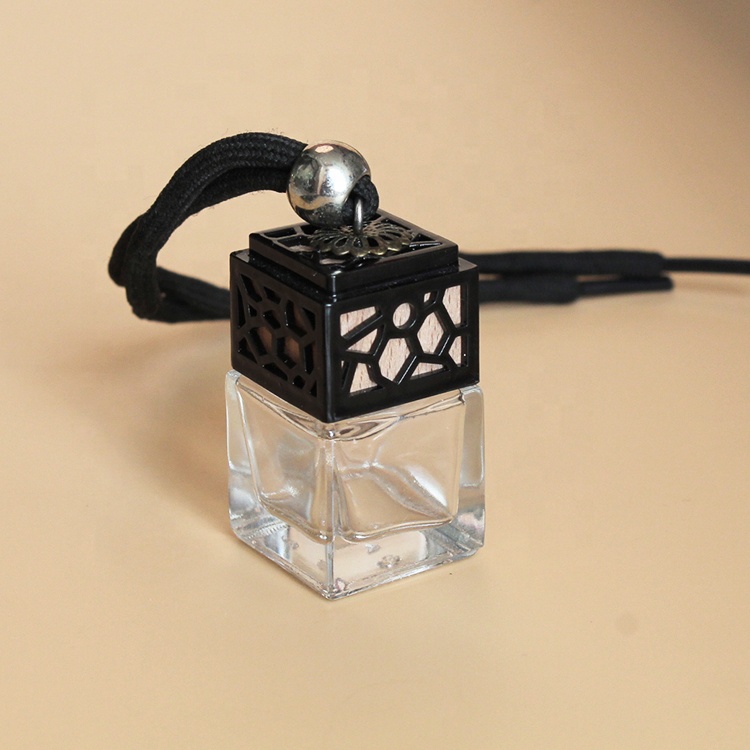 Hanging Essential Oil Perfume diffuser Aroma Glass Bottle 5ml Mini Clear Empty Glass for car air freshener