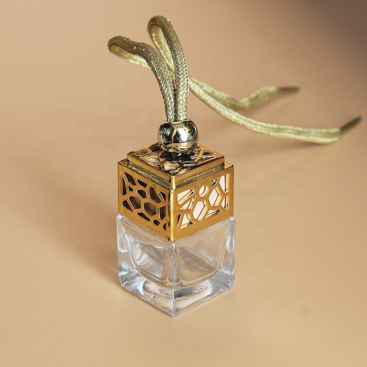 Hanging Essential Oil Perfume diffuser Aroma Glass Bottle 5ml Mini Clear Empty Glass for car air freshener