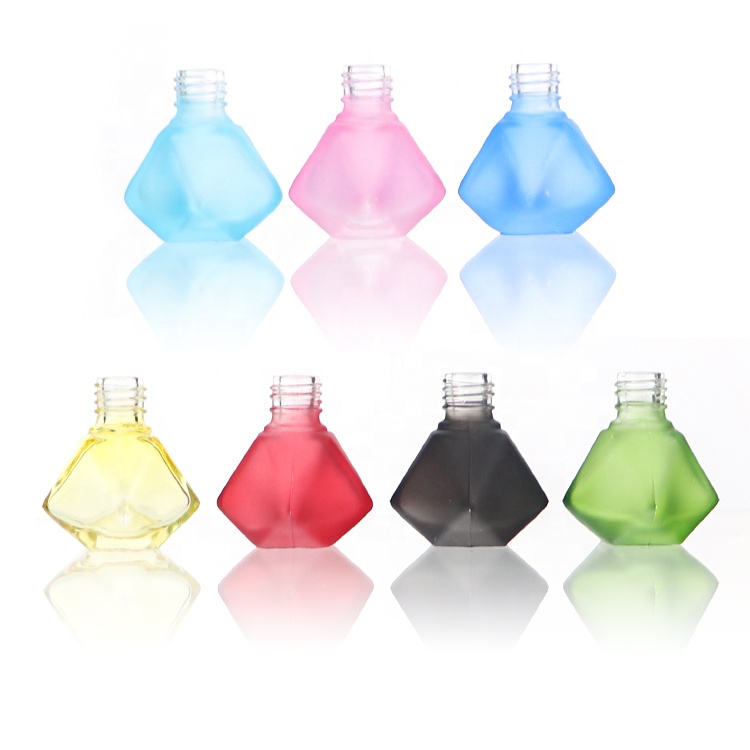 Hanging Frosted Diamond Empty Car Fragrance Air Freshener Perfume Bottle with Wooden Cover And Rope Pendant Bottle For Car