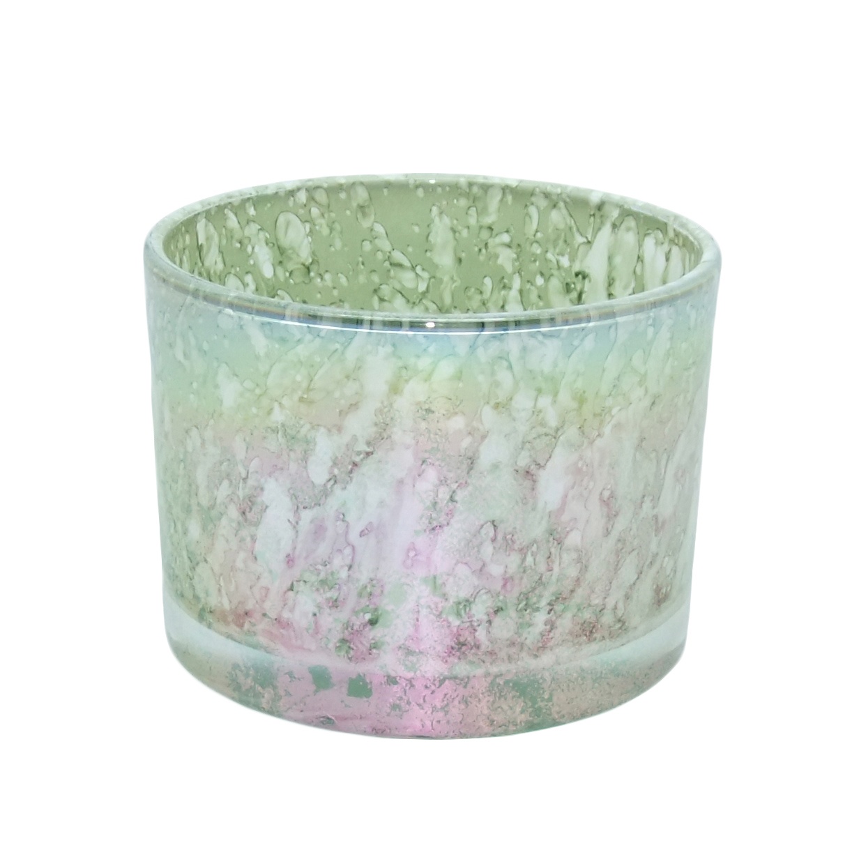 Haodexin 12 oz wholesale jar for candle empty iridescence candle jars wholesale glass