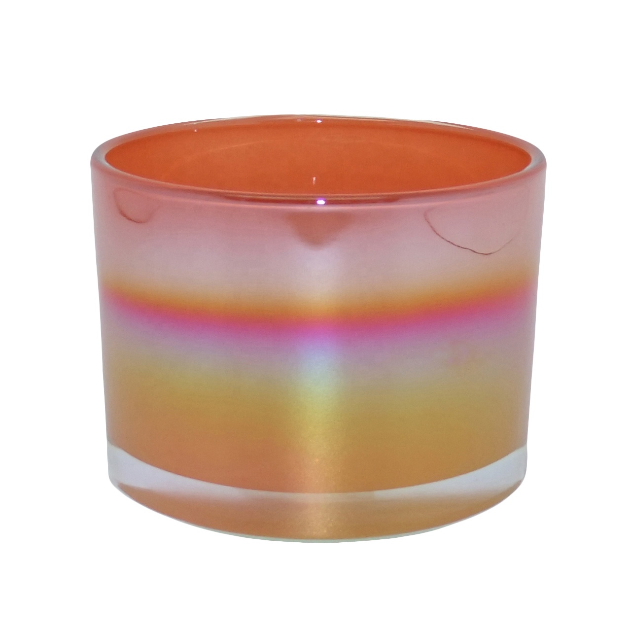 Haodexin 12 oz wholesale jar for candle empty iridescence candle jars wholesale glass