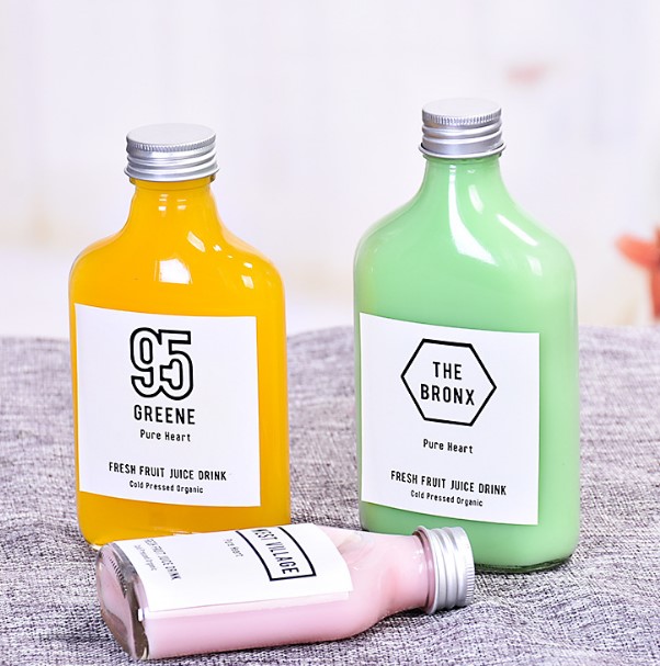 Haonai wholesale high white material glass bottle for water juice and wine