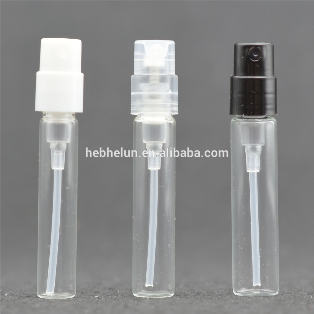 HeLun Wholesale Mini Tester Empty 2ml Mist Sprayer Glass Perfume Bottles