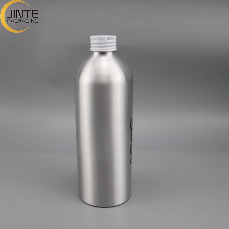 Health Water Aluminium Bottle Container With Gold Lotion Pump 100ml 150ml 200ml 300ml 500ml 750ml Big Capacity Aluminum Bottle