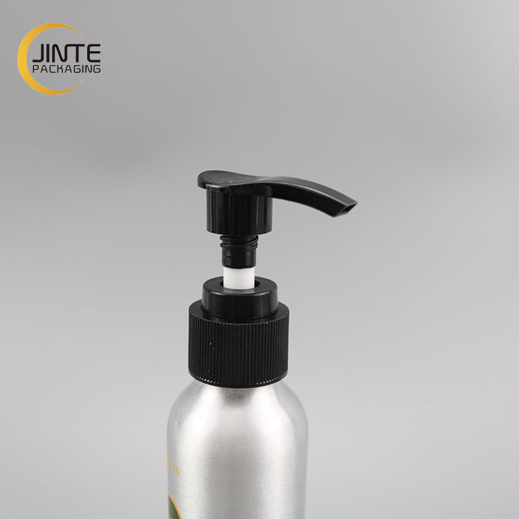 Health Water Aluminium Bottle Container With Gold Lotion Pump 100ml 150ml 200ml 300ml 500ml 750ml Big Capacity Aluminum Bottle