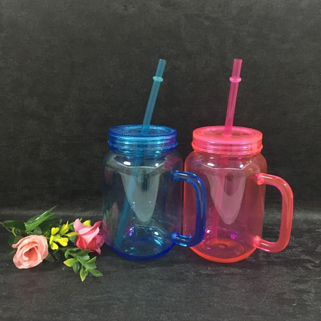 Heat Resistant Borosilicate Glass Mason Jar Mugs With Lid Stainless Steel straw Drinking Tea Coffee Beverage Beer Mugs Set