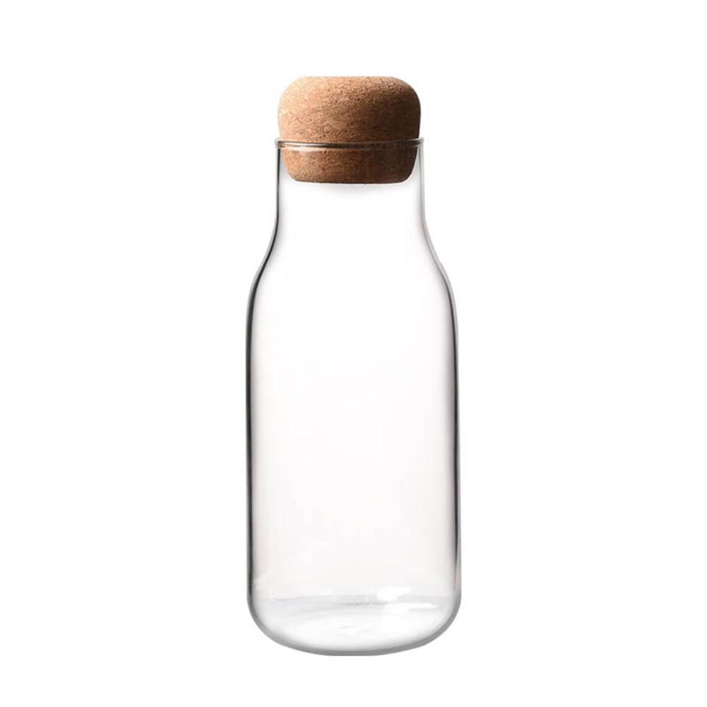 Heat Resistant Milk Juice Bottle Transparent Can Sealed Mason Jar Tea Coffee Storage Tank Glass Jar