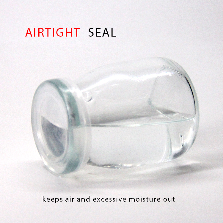 Heat-Resistant Transparent Household Glass Jar With Lid Mug Jelly Mousse Cup Pudding Yogurt