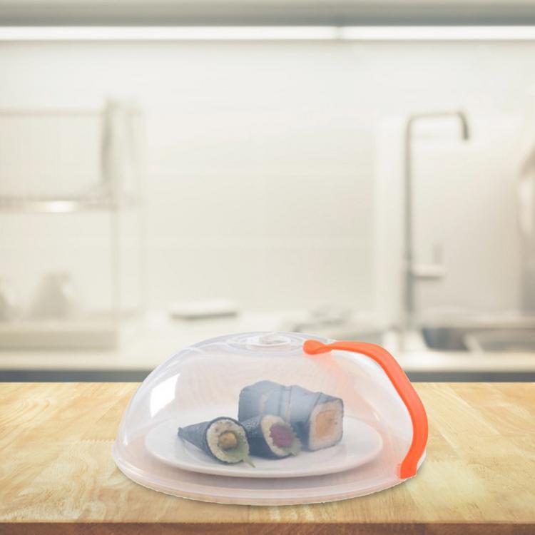 Heat-resistant plastic food protector food hot dish cover kitchen supplies microwave heating special cover