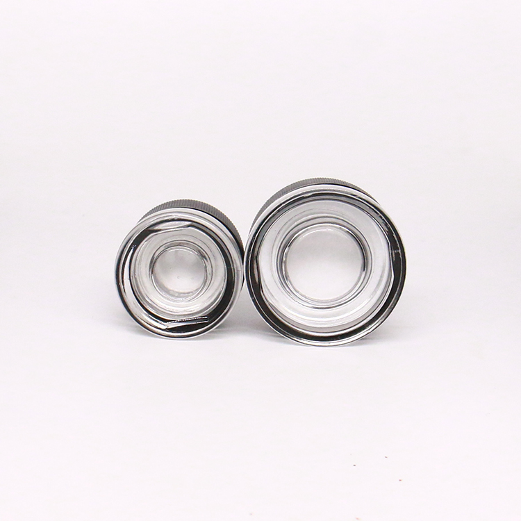 Heavy Bottom Glass Jar with CR Lid 9ml Child Resistant Jar with Black Lid