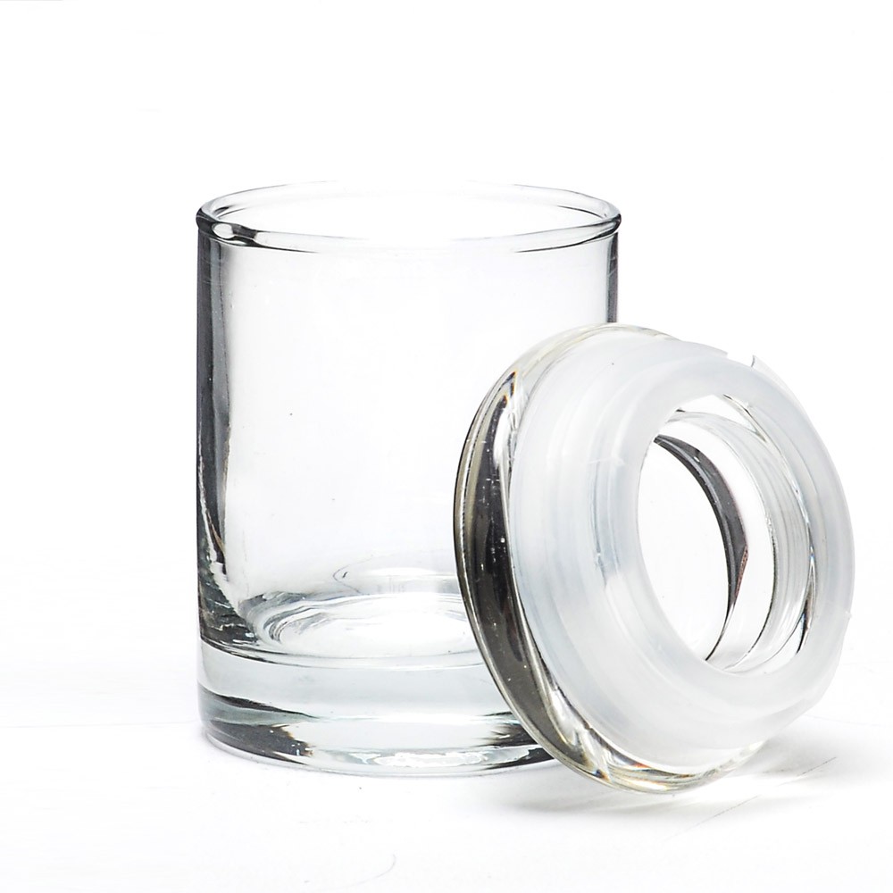 Hemp Glass Jars with Child Resistant Cap Custom Spray Color Jar Storage Herb Transparent Weed Clear