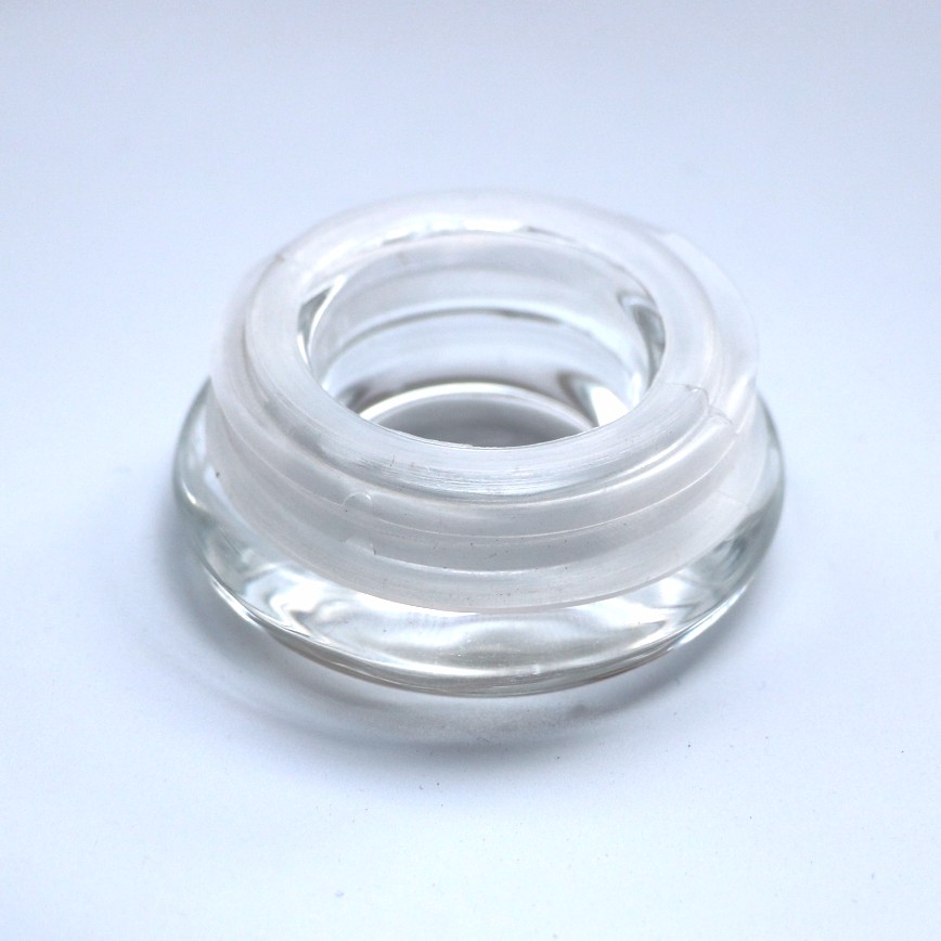 Hemp Glass Jars with Custom Spray Color Jar Storage Herb Transparent Clear