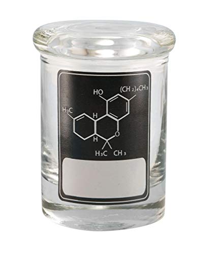 Hemp Glass Jars with Custom Spray Color Jar Storage Herb Transparent Clear