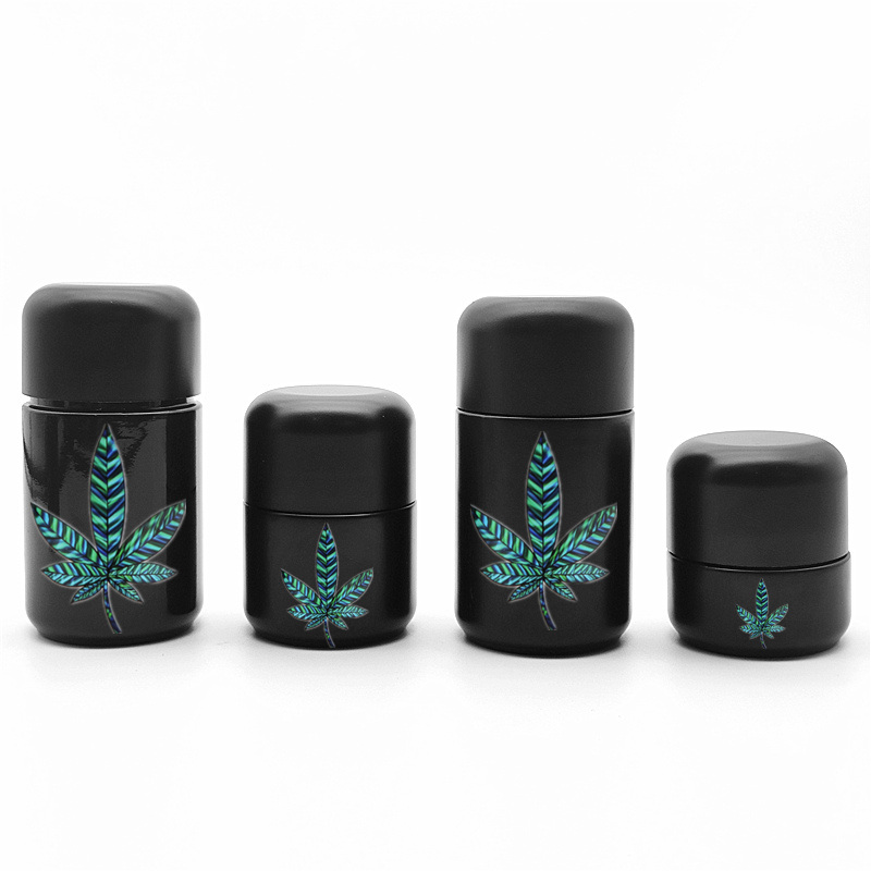 Hemp Packaging 1oz 2oz 3oz 4oz 6oz 8oz smell proof glass jar arch child resistant cap/child proof jar/child resistant bottle