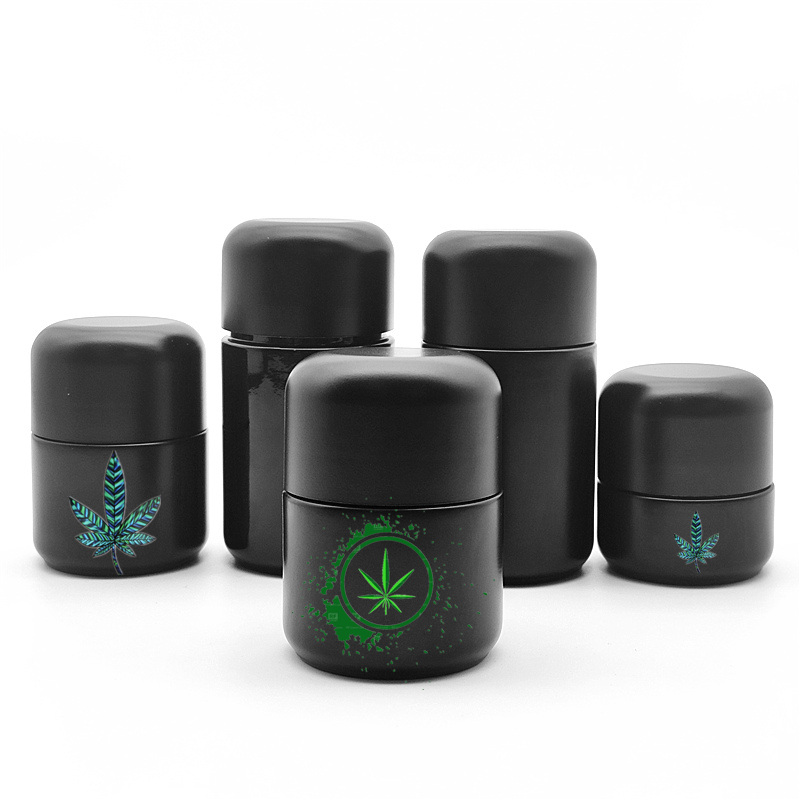 Hemp Packaging 1oz 2oz 3oz 4oz 6oz 8oz smell proof glass jar arch child resistant cap/child proof jar/child resistant bottle