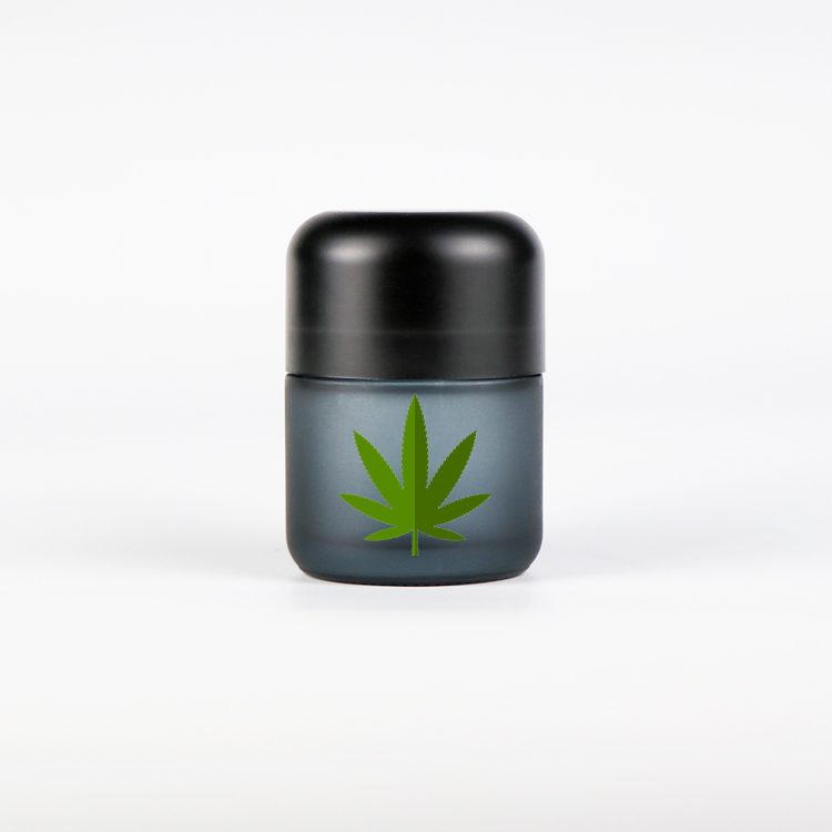 Hemp Packaging 2oz 4oz clear glass jar arch child resistant cap/child proof jar/child resistant bottle