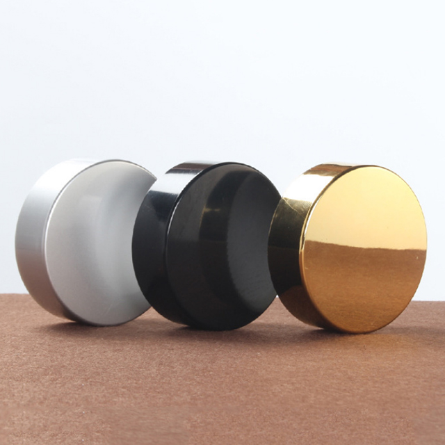 Hengjian 100g 100ml matt clear amver glass cosmetic skin care eye cream jar with gold silver plastic screw cap