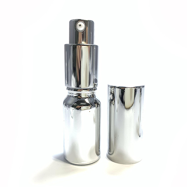 Hengjian 10ml 15ml 20ml 30ml 50ml 100ml lotion bottle for skin care cream / silver empty cosmetic bottle with pump