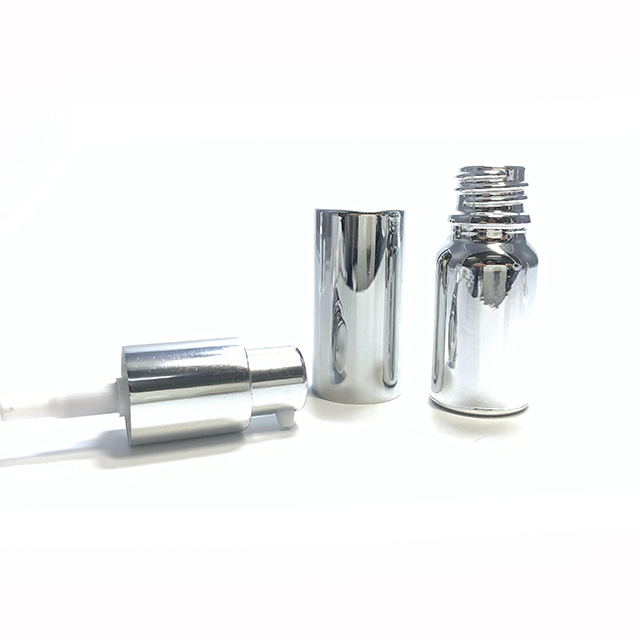 Hengjian 10ml 15ml 20ml 30ml 50ml 100ml lotion bottle for skin care cream / silver empty cosmetic bottle with pump