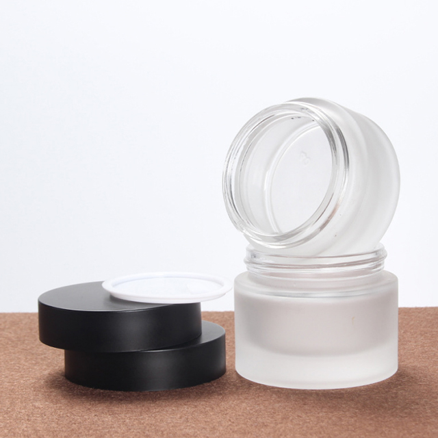 Hengjian 20ml 30ml 40ml 60ml 80ml 100ml 120ml Frosted Glass Cosmetic Toner And Perfume Spray Pump Matt Black Cap Bottle