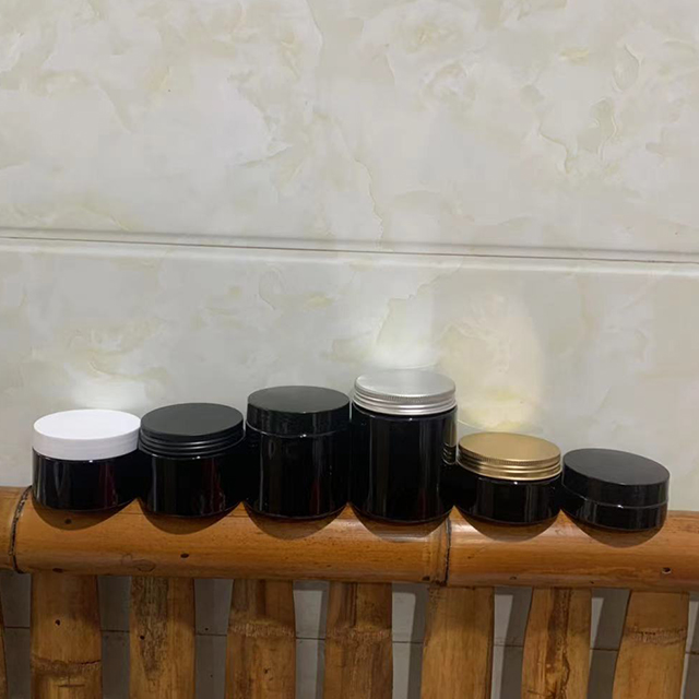 Hengjian 250g 250ml PET Jar Plastic Transparent Straight Sided Plastic Cosmetic Storage Jar With Aluminum Lid In Stock