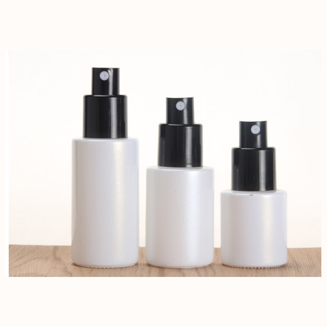 Hengjian 50g 30g 10g 5g white eye cream glass cosmetic skin care cream jar with black screw cap