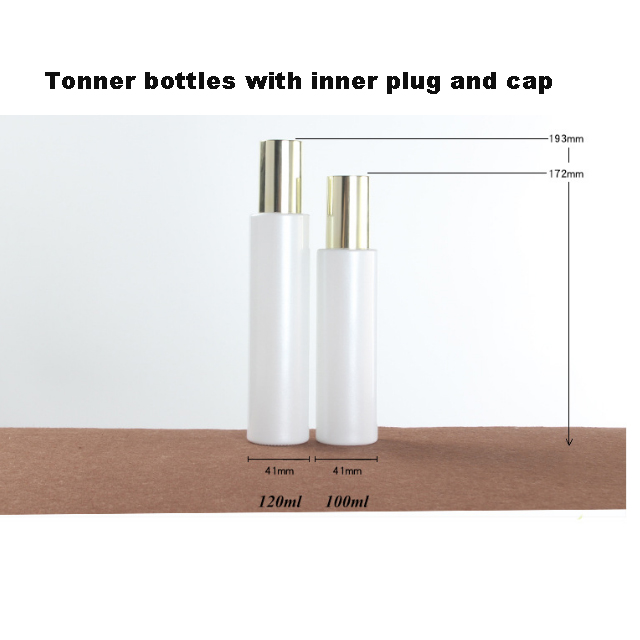 Hengjian 50g 30g white glass cosmetic skin care face eye cream jar with gold cap