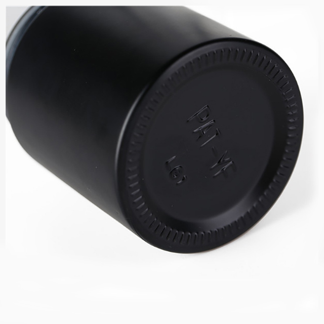 Hengjian 5g 10g 15g 20g 25g 30g 50g 100g frosted black eye cream glass cosmetic skin care cream jar with black screw cap