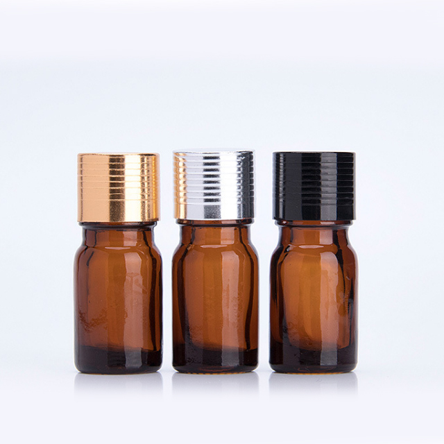 Hengjian 5ml 10ml 15ml 20ml 30ml 50ml 100ml glass amber essential oil bottle with euro childproof cap