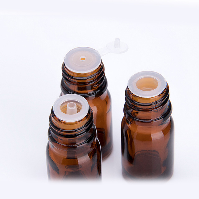 Hengjian 5ml 10ml 15ml 20ml 30ml 50ml 100ml glass amber essential oil bottle with euro childproof cap