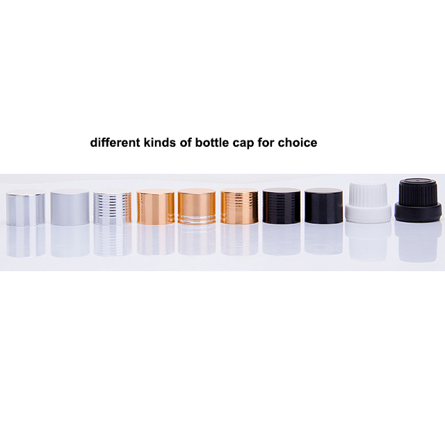 Hengjian 5ml 10ml 15ml 20ml 30ml 50ml 100ml glass matt black essential oil bottle with euro childproof cap