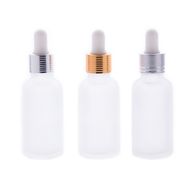 Hengjian 5ml 10ml 15ml 30ml 50ml 100ml clear frosted essential oil  cosmetic glass  dropper bottle e liquid massage oil bottle