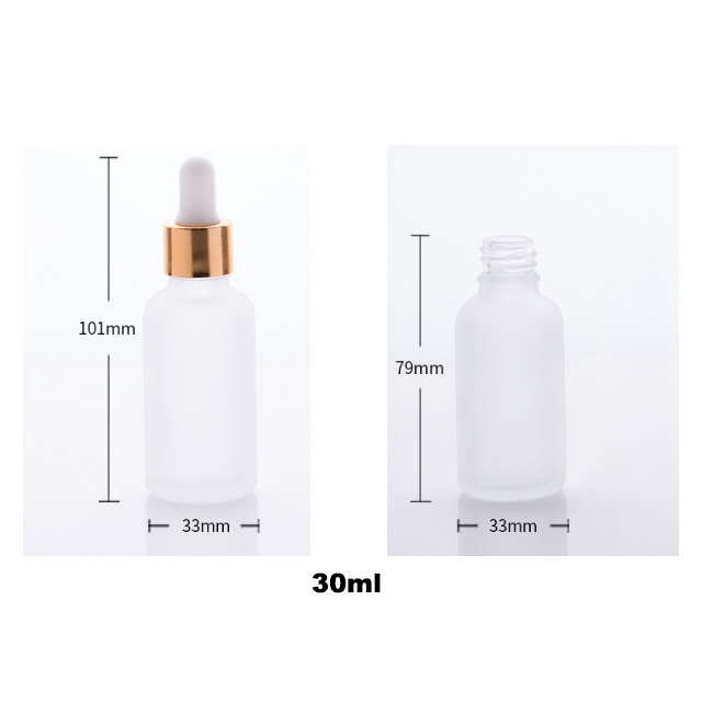 Hengjian 5ml 10ml 15ml 30ml 50ml 100ml clear frosted essential oil cosmetic glass dropper bottle e liquid massage oil bottle