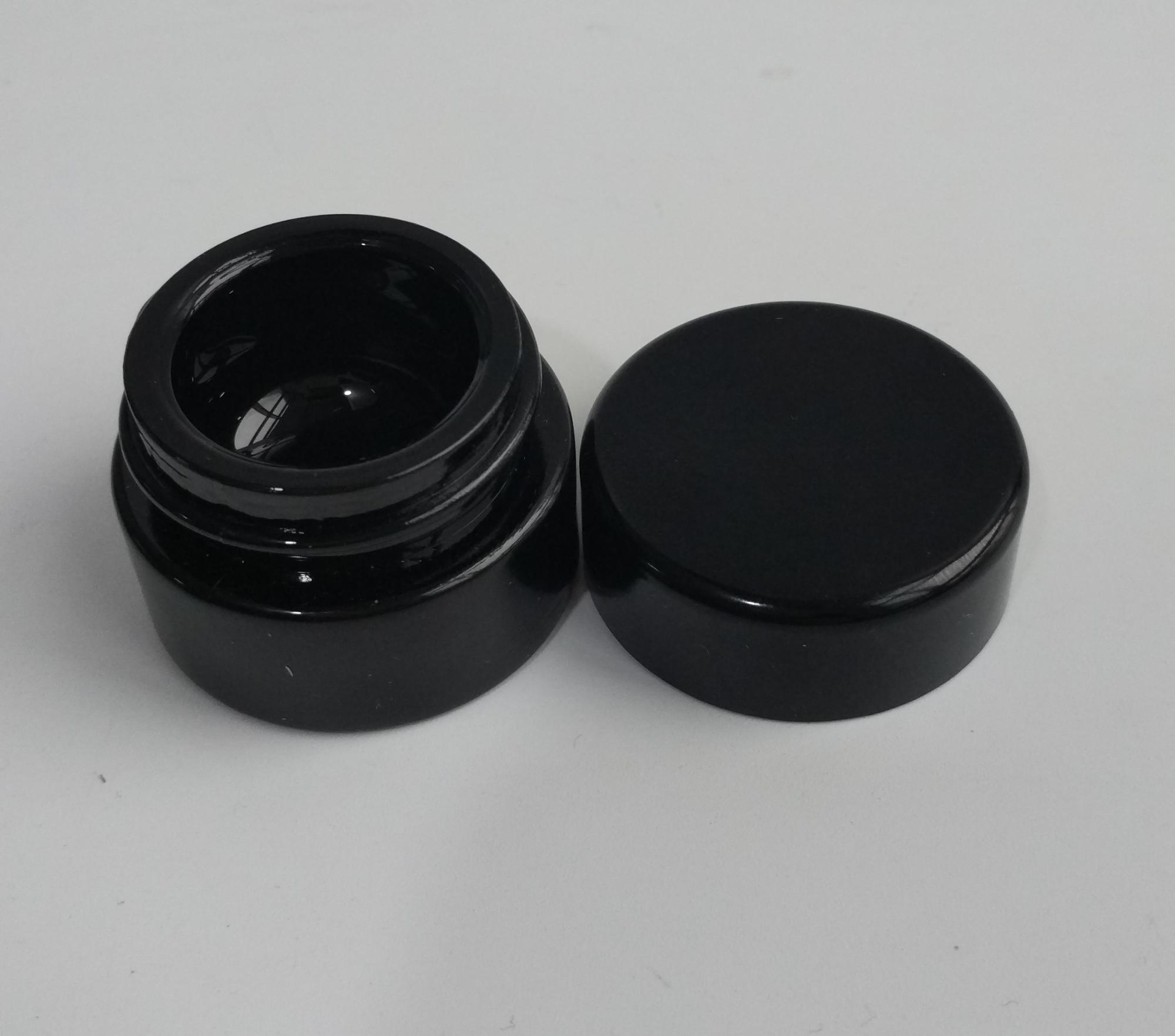 Herb Jars 60ml Stash Shield UV Glass Jar - Smell-Proof Storage Stash Jar Container Refillable Wide-Mouth