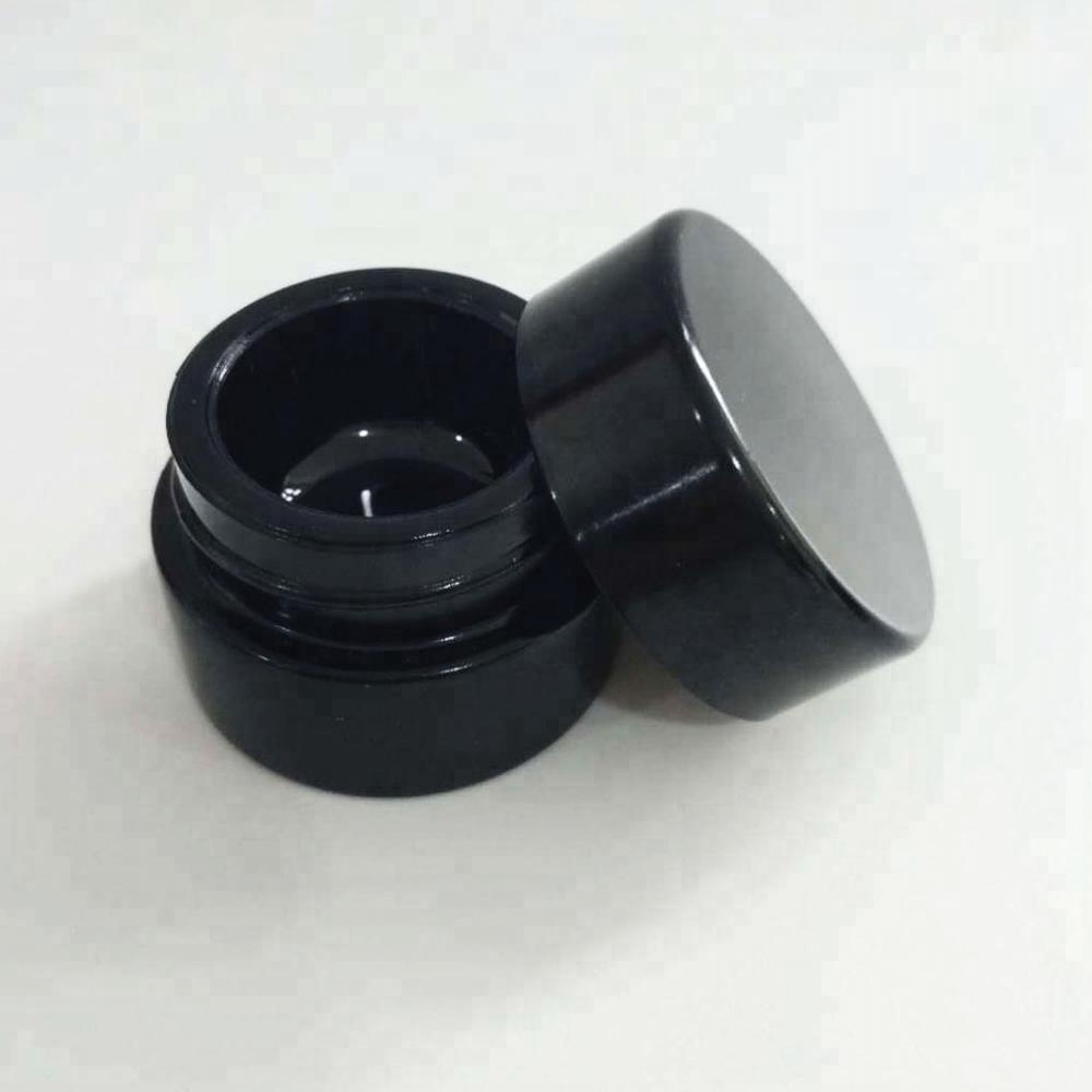 Herb Jars 60ml Stash Shield UV Glass Jar - Smell-Proof Storage Stash Jar Container Refillable Wide-Mouth