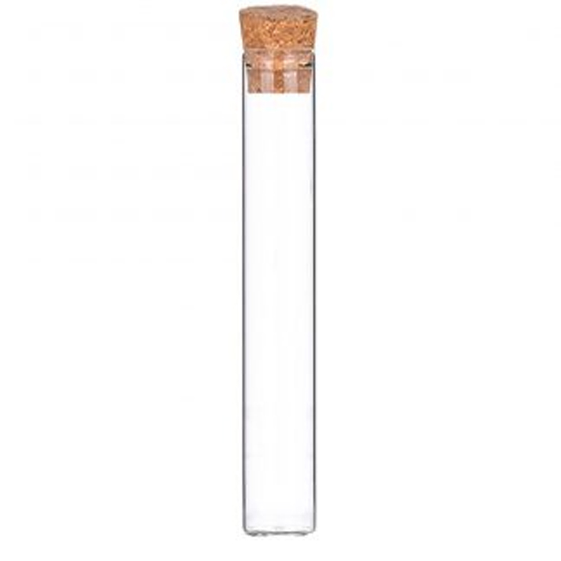 Herb Pot Storage Glass Preroll Doob Tubes With Wood Lid