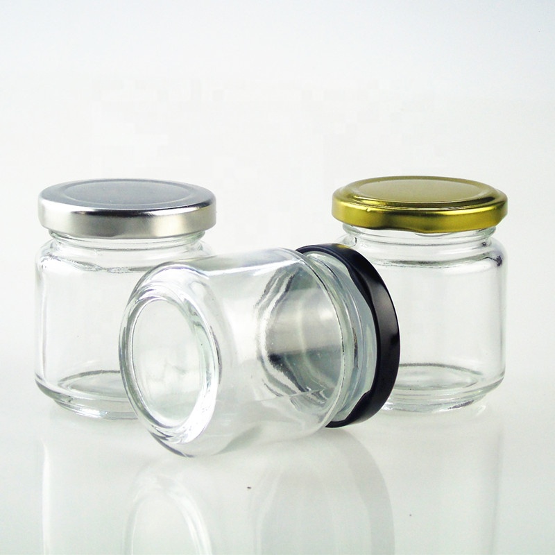 Hermetic mini 100 ml Jam Honey Glass Jar  with Lug Lid
