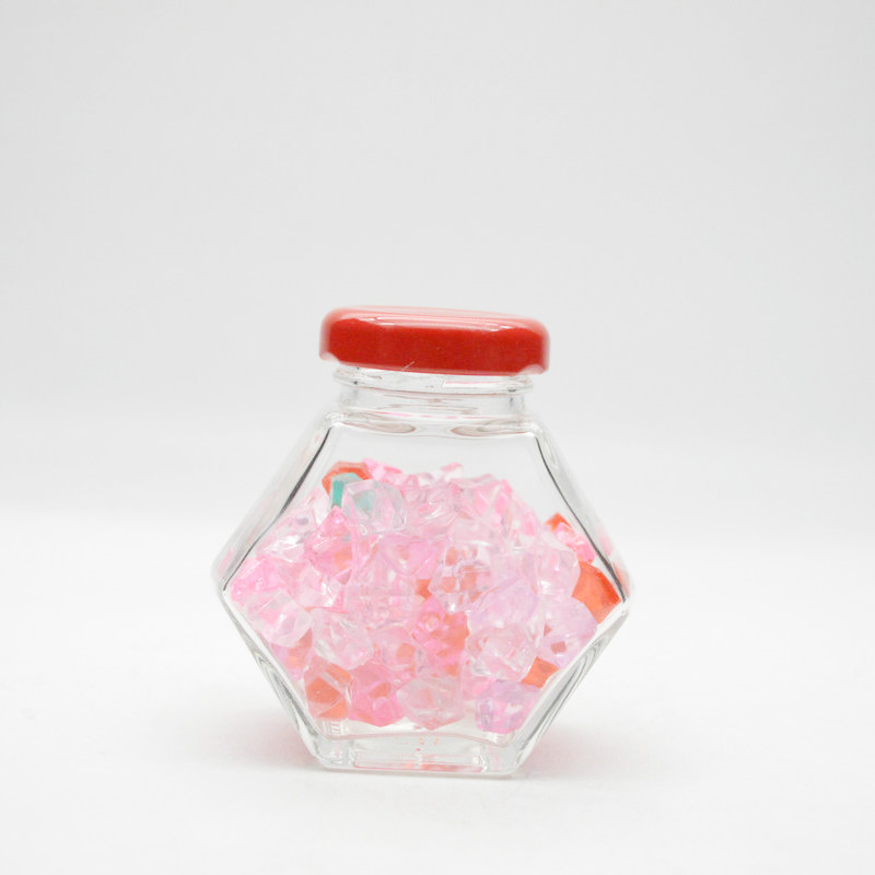 Hexagon Jars Perfect for Spices Honey Canning Gifts and Crafts Kitchen Storage Jars