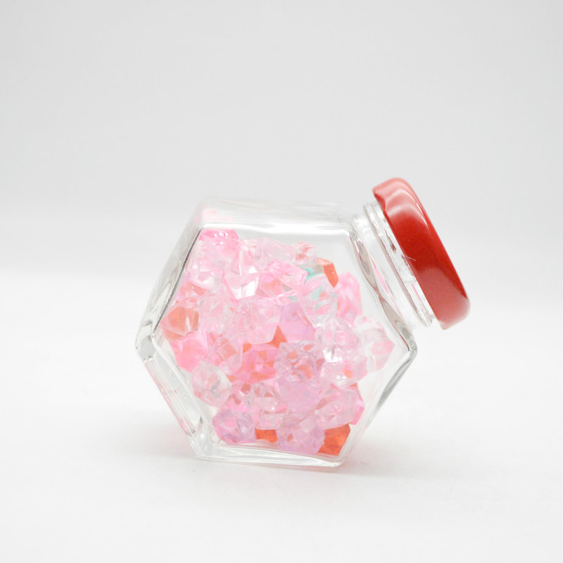Hexagon Jars Perfect for Spices Honey Canning Gifts and Crafts Kitchen Storage Jars