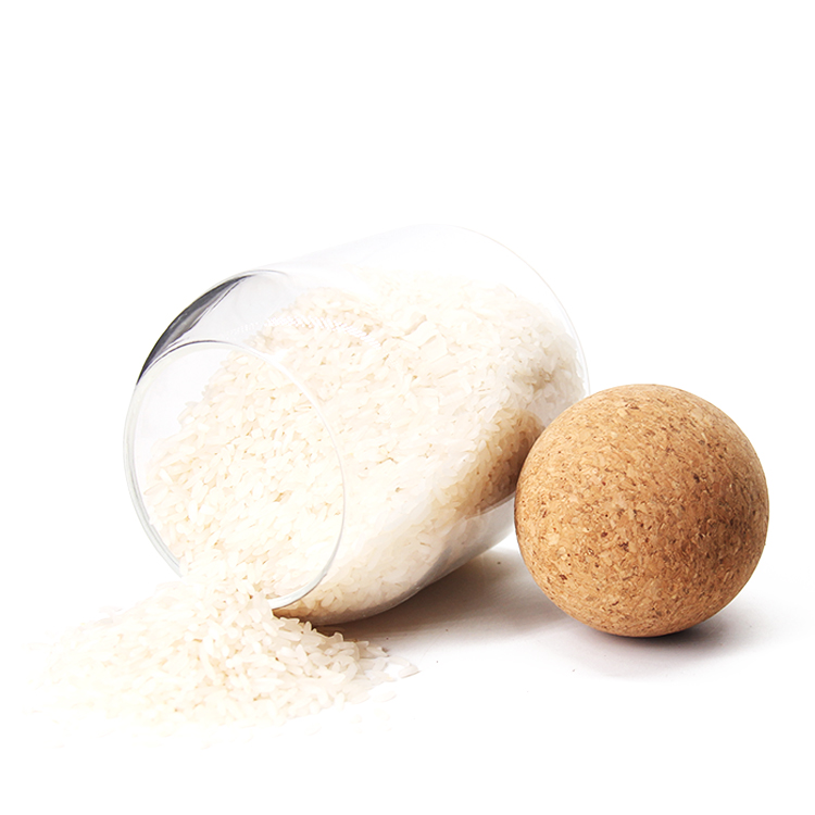 High Borosilicate Glass Airtight Food Storage Container Jar With Cork Ball Lid Stopper
