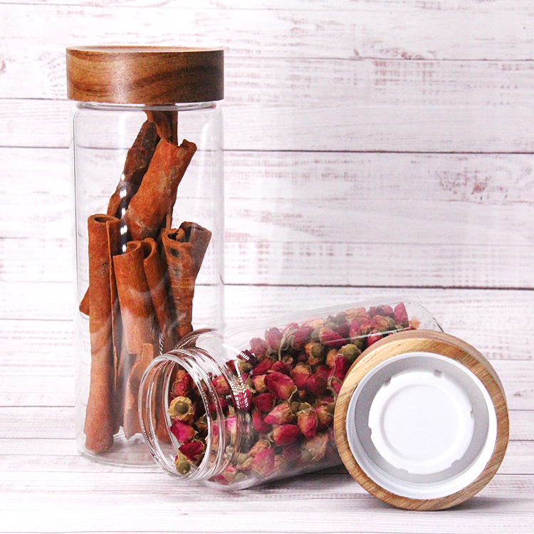 High Borosilicate Glass Storage Jar Clear Glass Canister with Lid