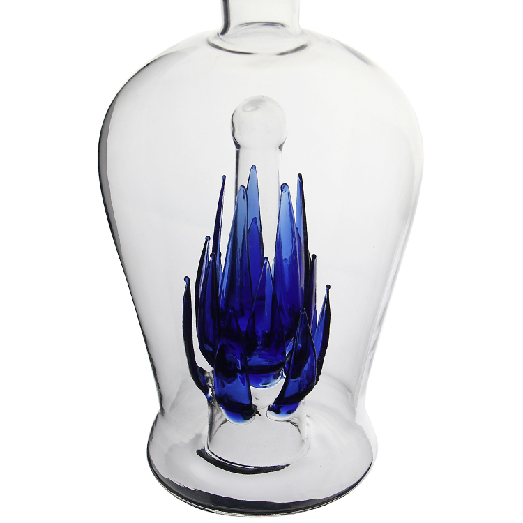 High Borosilicate Lead Free Transparent Vodka Whiskey Tequila Empty Glass Bottle for Spirit