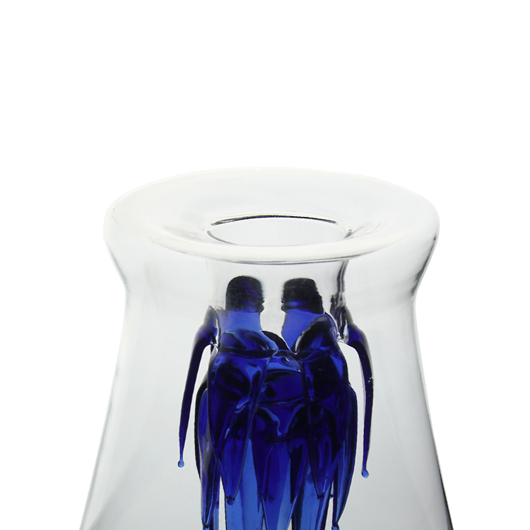 High Borosilicate Lead Free Transparent Vodka Whiskey Tequila Empty Glass Bottle for Spirit