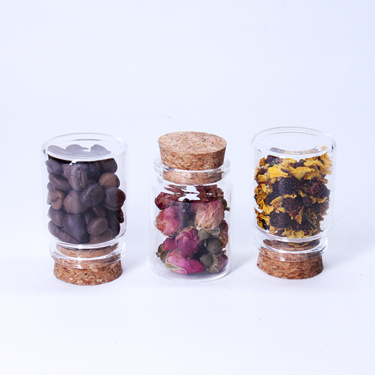 High Borosilicate Vial Tube Glass Bottle With Cork