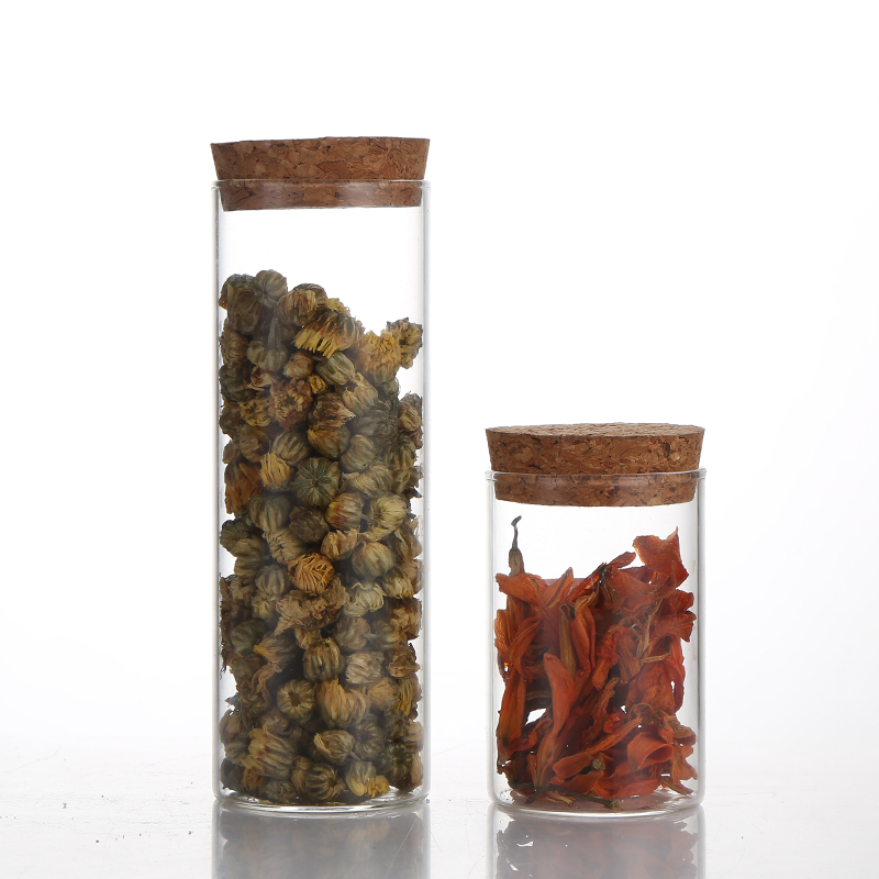 High Density 100Ml Glass Storage Jar Storage Jars With Lids Sweets Biscuits