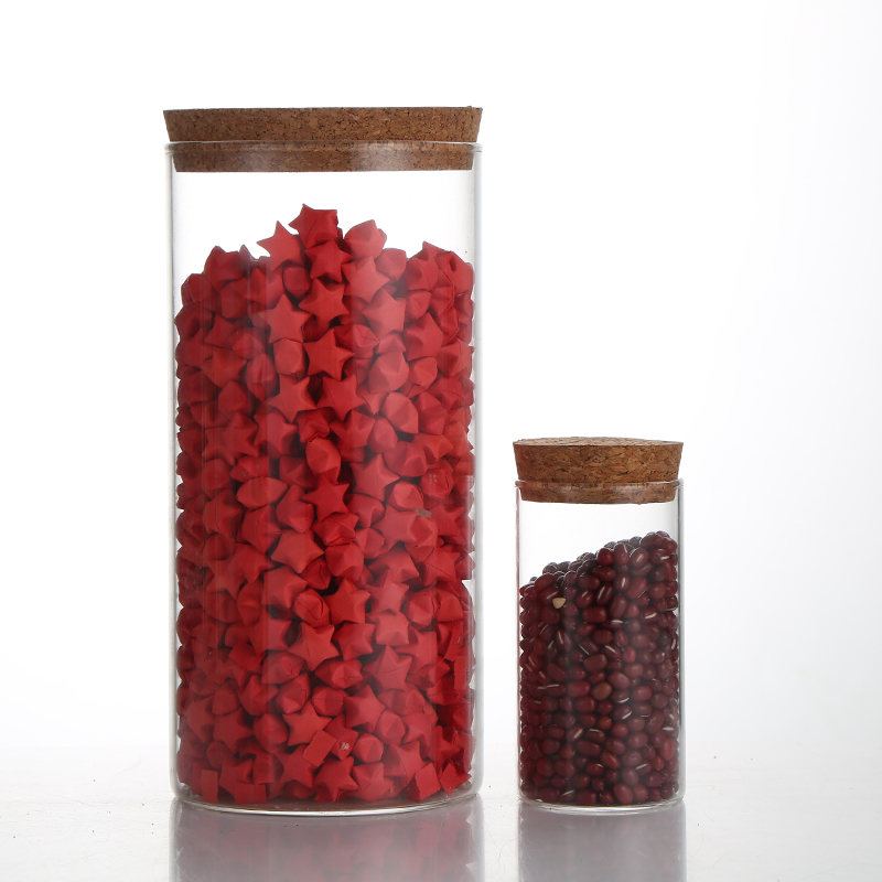 High Density 100Ml Glass Storage Jar Storage Jars With Lids Sweets Biscuits