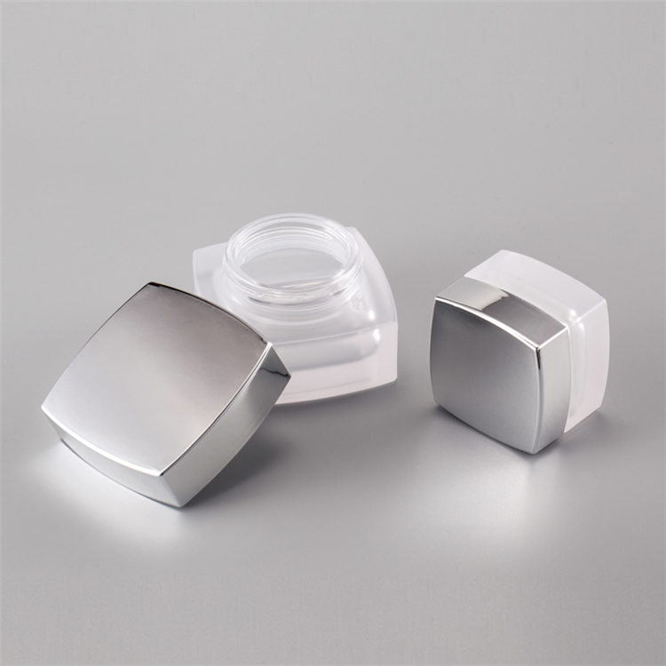 High End 30g 50g 40ml 100ml 120ml Luxury Skincare Bottles Square Glass Cosmetic Jar Bottle
