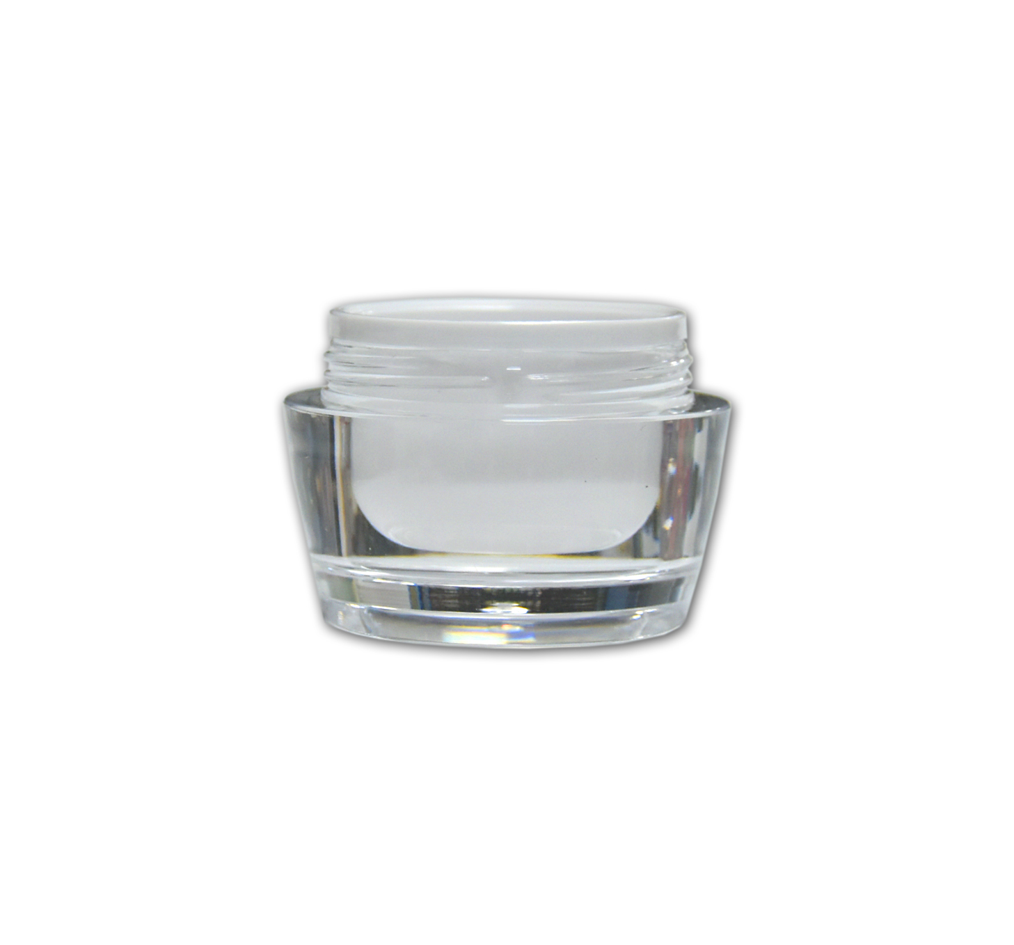 High End Acrylic Double Layer Cosmetic Facial Cream Body Care Skincare Product Packaging Container Plastic Jar 30g 50g