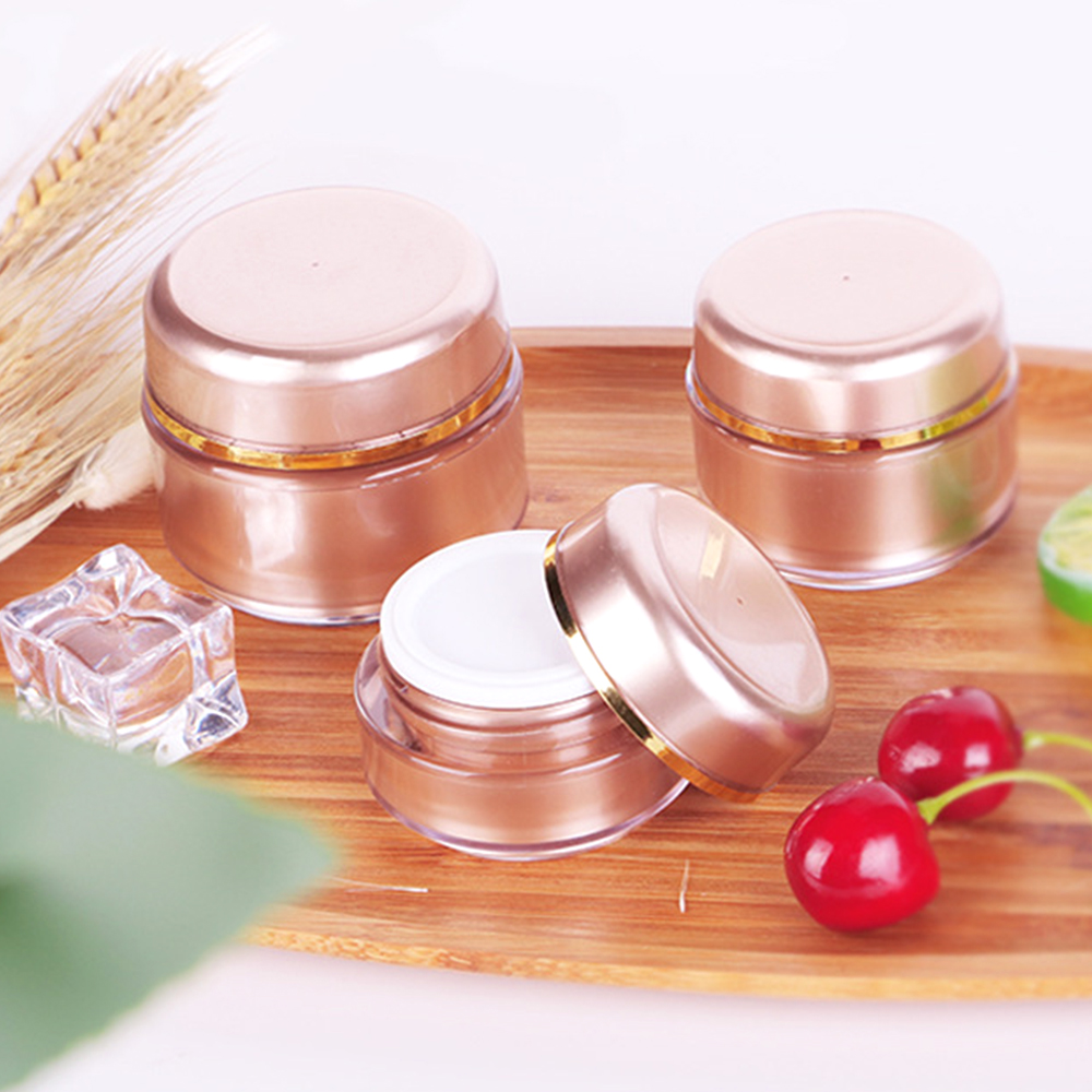 High End Cosmetic Packaging Skin Care Face Cream Container Coral Round 20g 30g 50g PS Cosmetic Jar